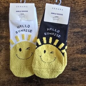 Sunburst Ankle Socks - Yellow and Black